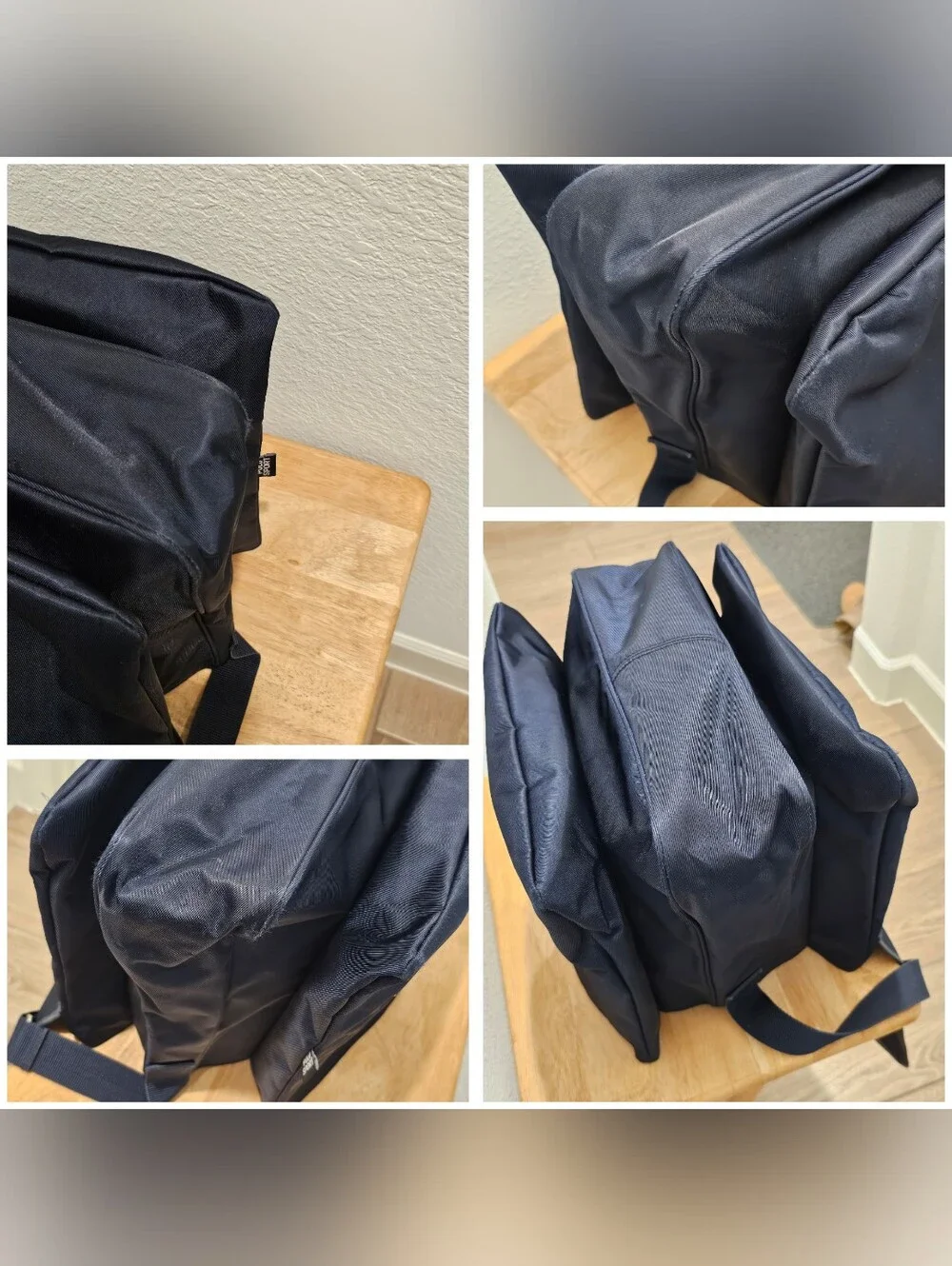 Vintage 90s Polo Sport Ralph Lauren Nylon Messenger Bag - Navy Blue